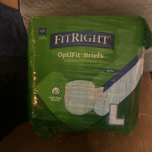 FitRightOptiFitUltraAdult Briefs🩲Incontinence Diapers wTabsLarge44-56" 20 Count - Picture 2 of 6